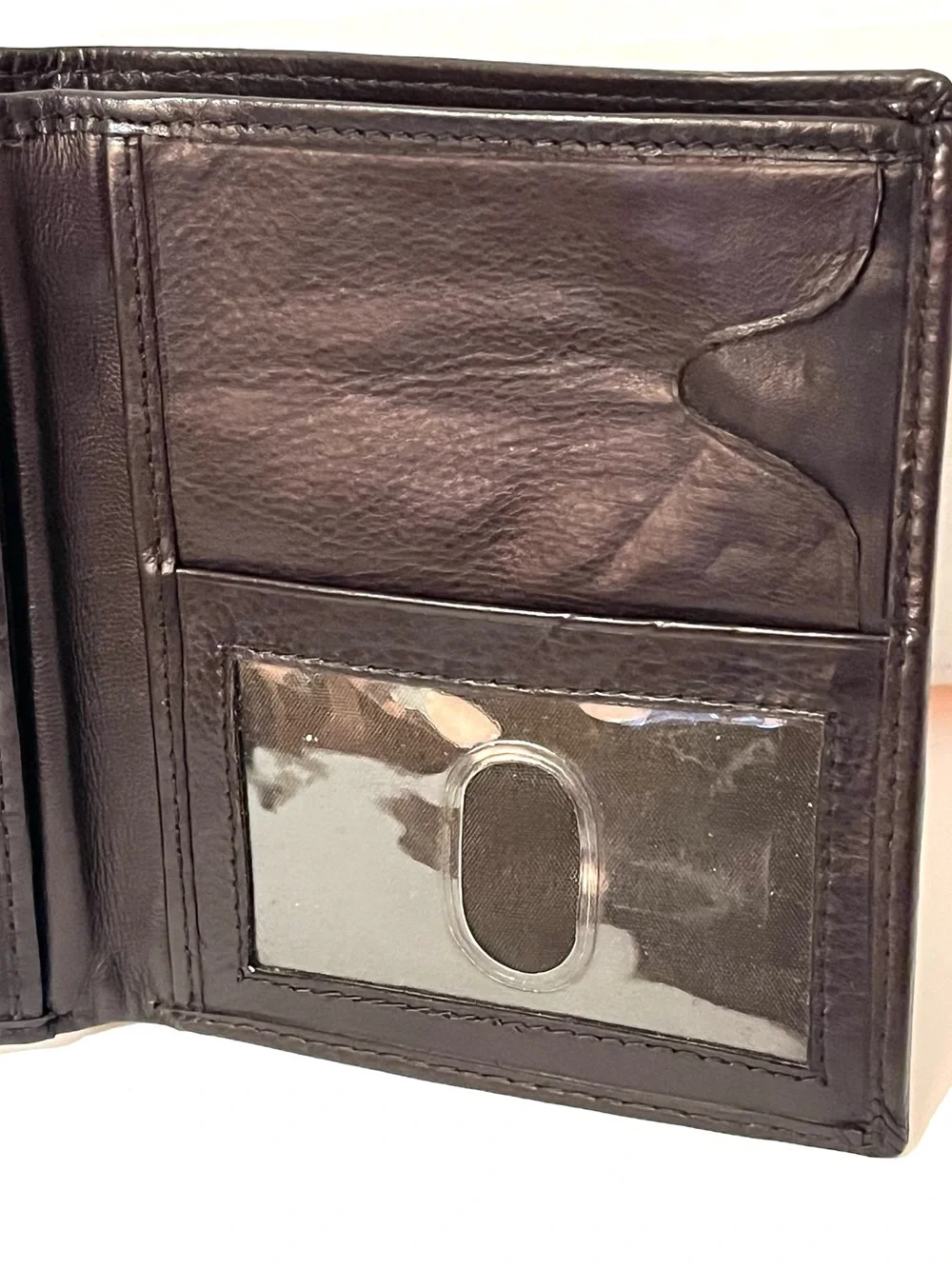 Men's Hipster Leather Bifold Wallet